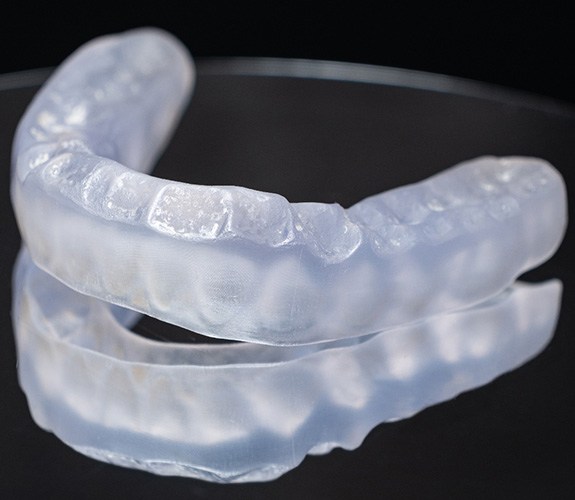 Custom mouthguard on table