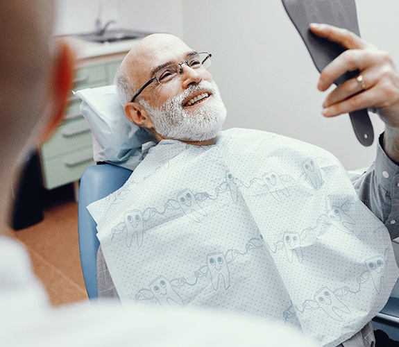 Man with dentures in Channahon