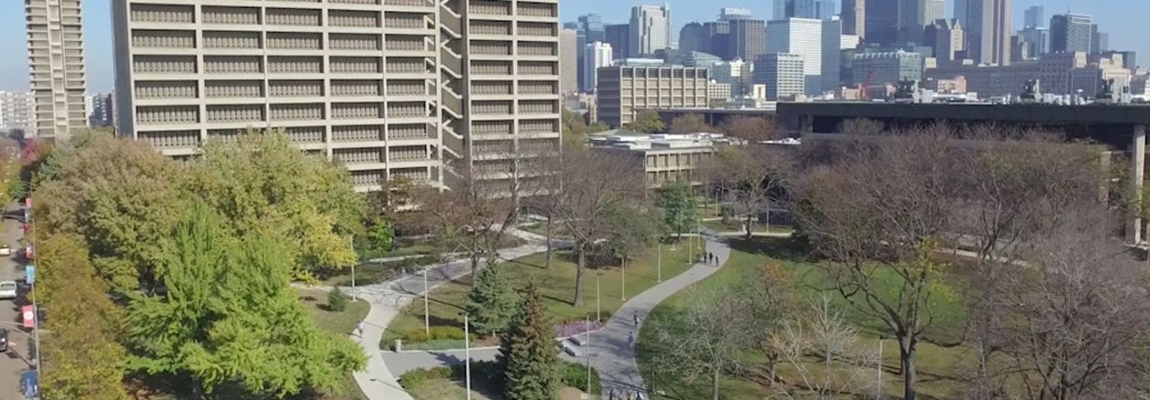 Outside view of dental school building