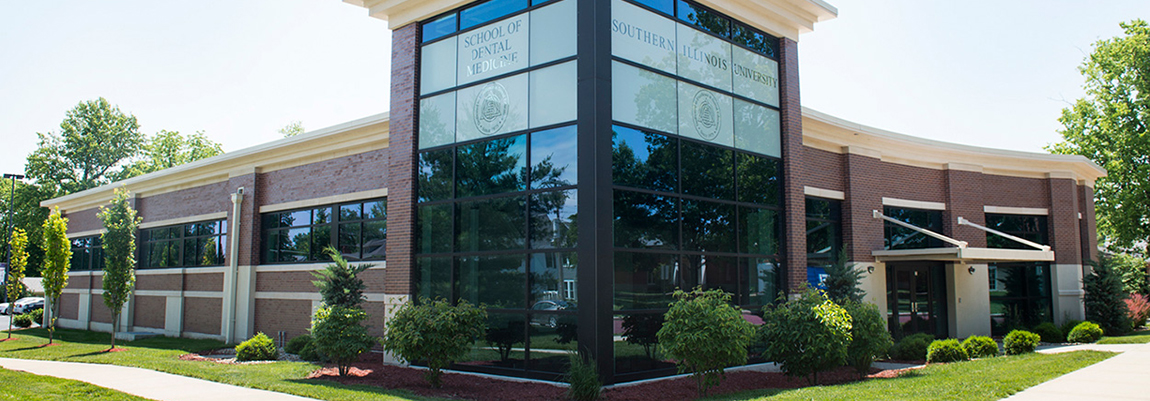 Outside view of dental school building